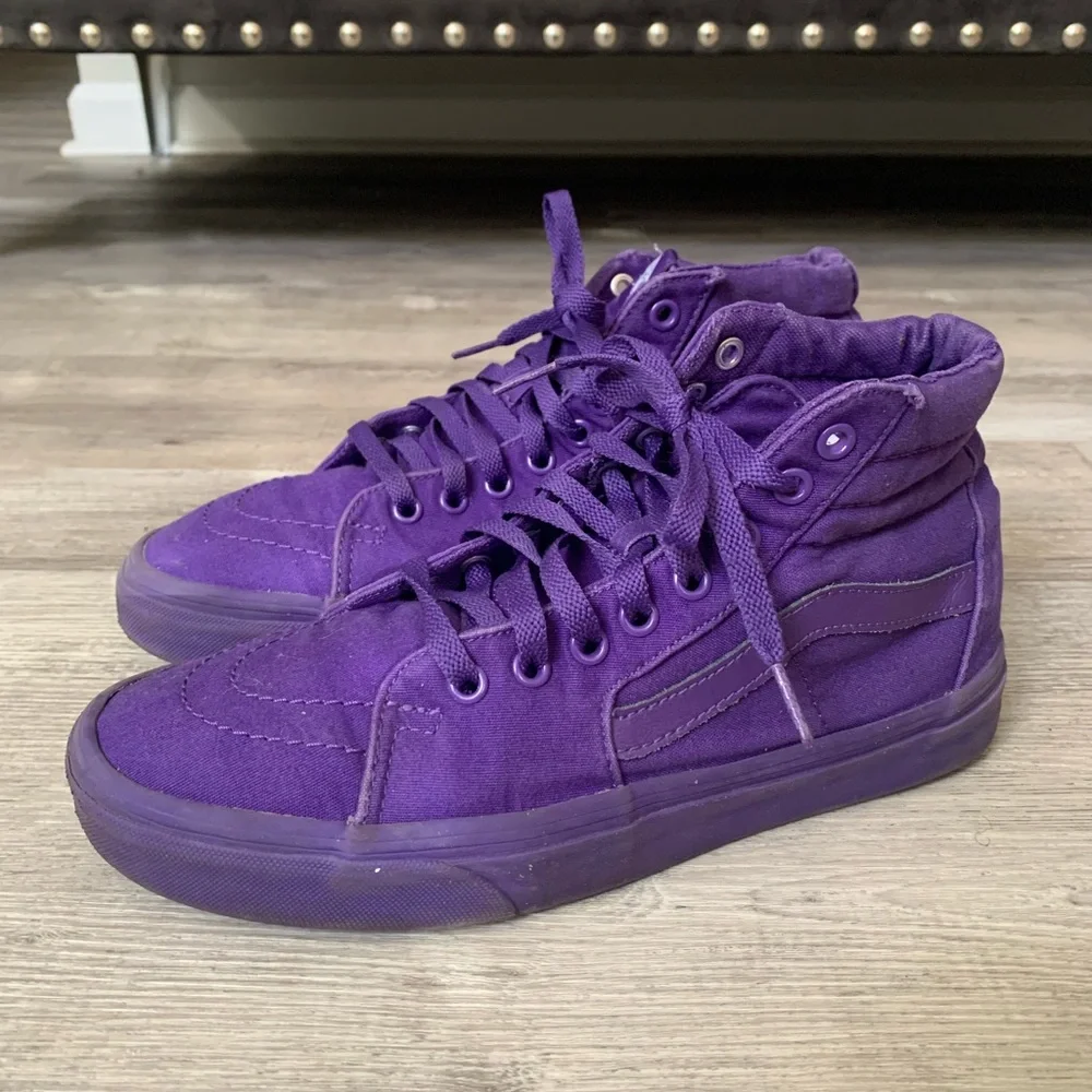 COPY - Extremely Purple Men’s Sk8 High Vans - Picture 2 of 3